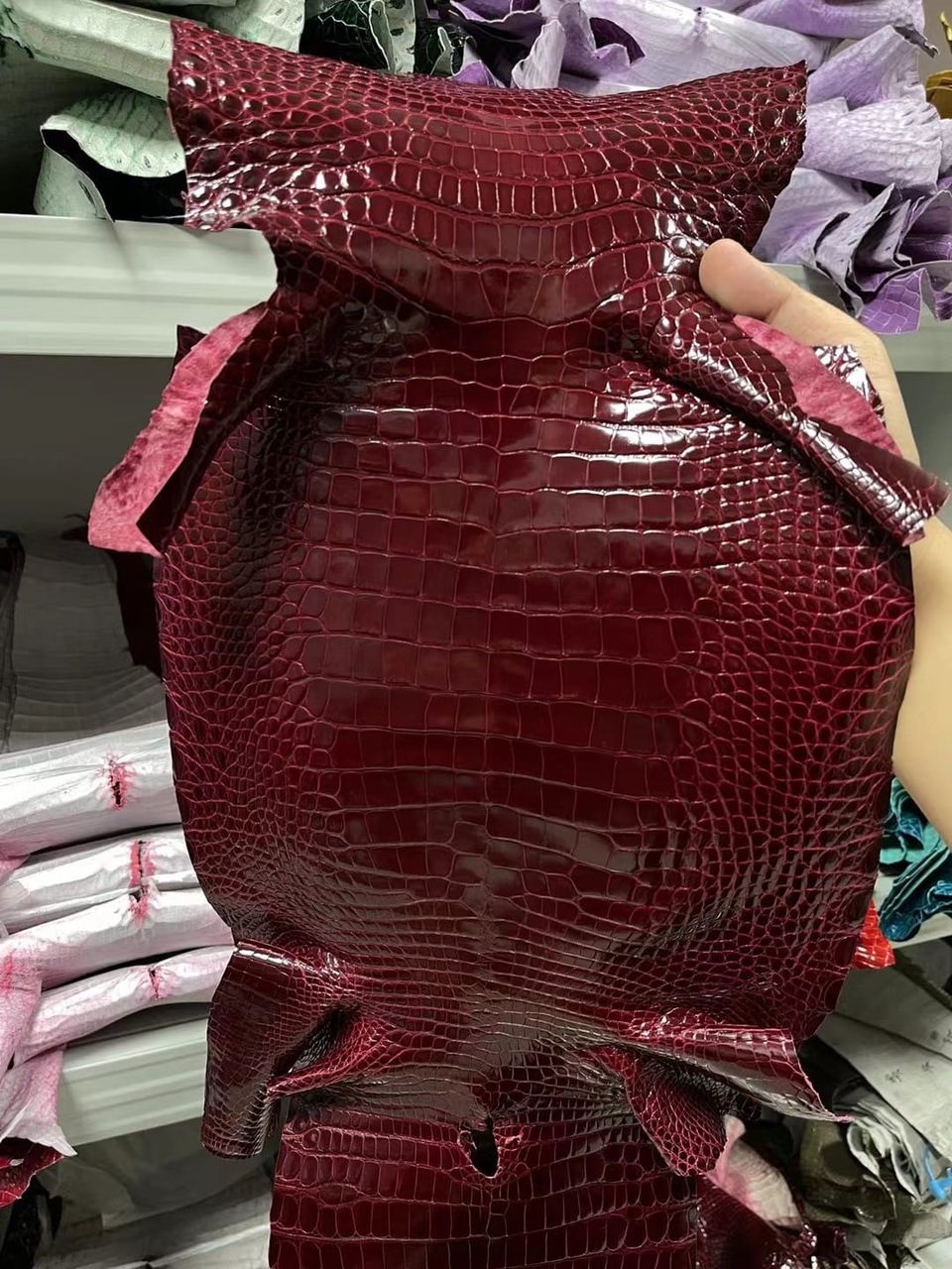 Hermès 100% Authentic Boutique Glossy Crocodile