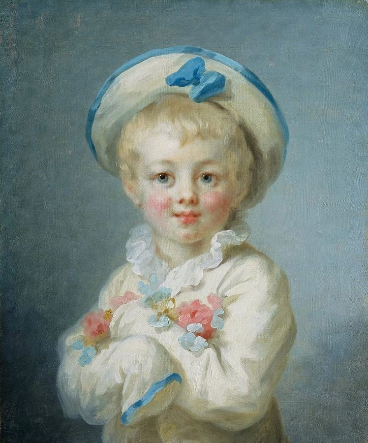 A Boy as Pierrot by Jean-Honoré Fragonard