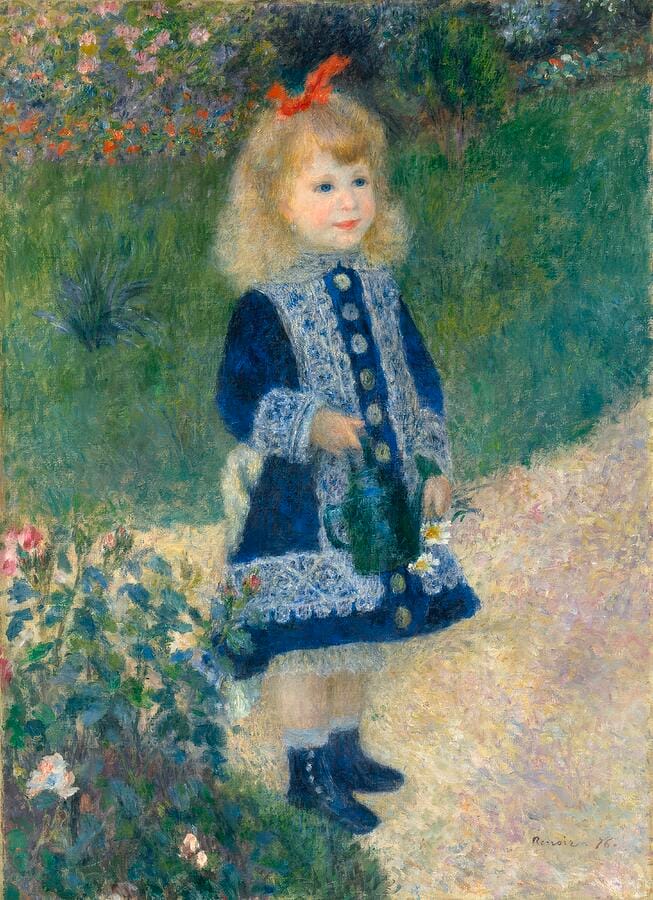 A Girl with a Watering Can by Pierre-Auguste Renoir