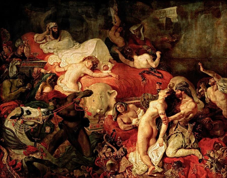 The Death of Sardanapalus by Eugène Delacroix