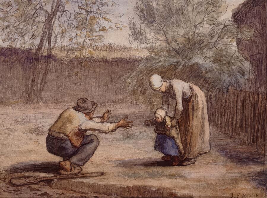 First Steps by Jean-François Millet