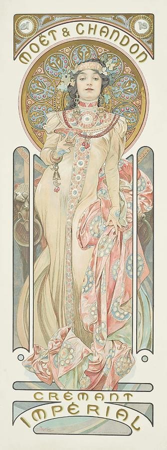 Moët & Chandon: Crémant Impérial by Alphonse Mucha