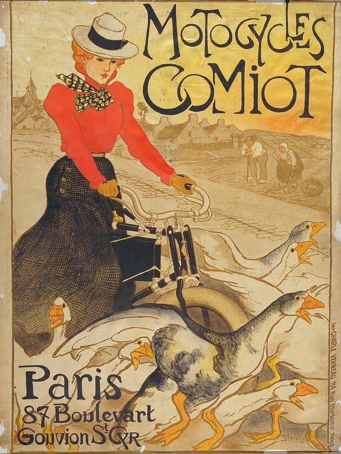 Motocycles Comiot by Théophile Alexandre Steinlen
