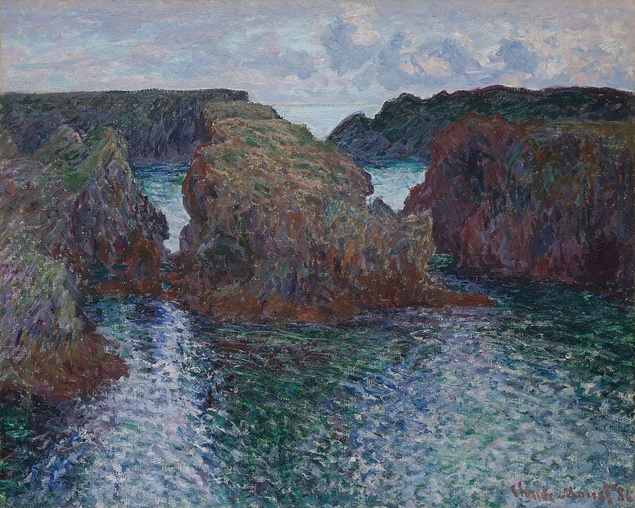 Rocks at Port-Goulphar, Belle-Île — Claude Monet, 1886