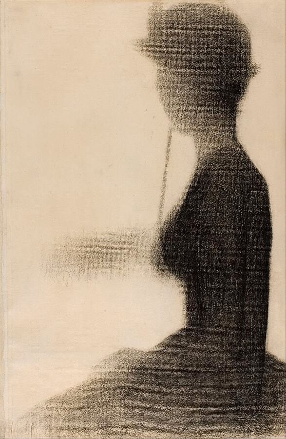 Seated Woman with a Parasol by Georges Seurat