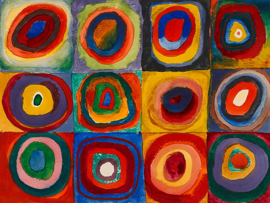 Squares with Concentric Circles by Wassily Kandinsky