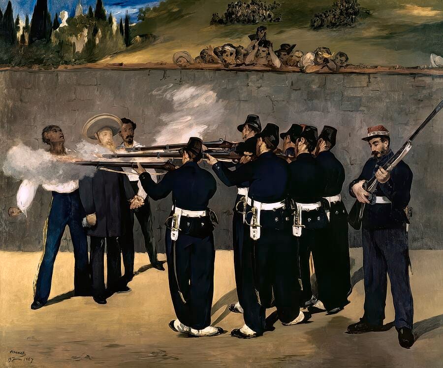 The Execution of Emperor Maximilian by Édouard Manet