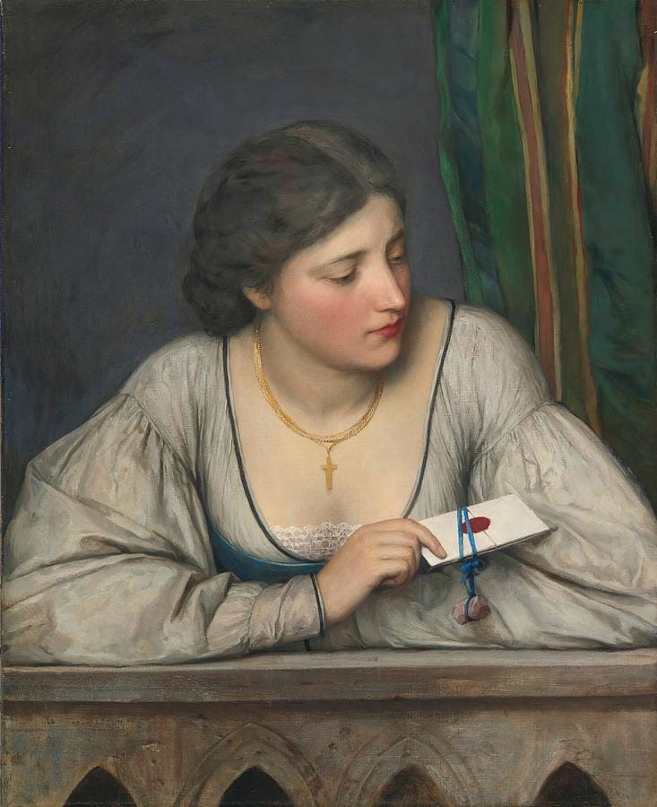 The Love Letter by Eugene de Blaas