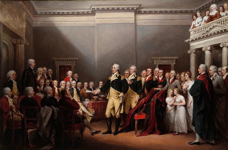The Resignation of General Washington by John Trumbull