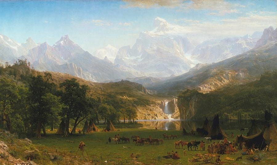 The Rocky Mountains, Lander’s Peak by Albert Bierstadt