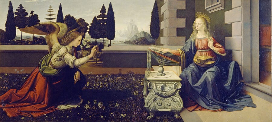 The Annunciation by Leonardo da Vinci