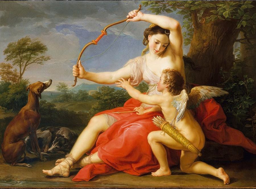 Diana and Cupid by Pompeo Batoni