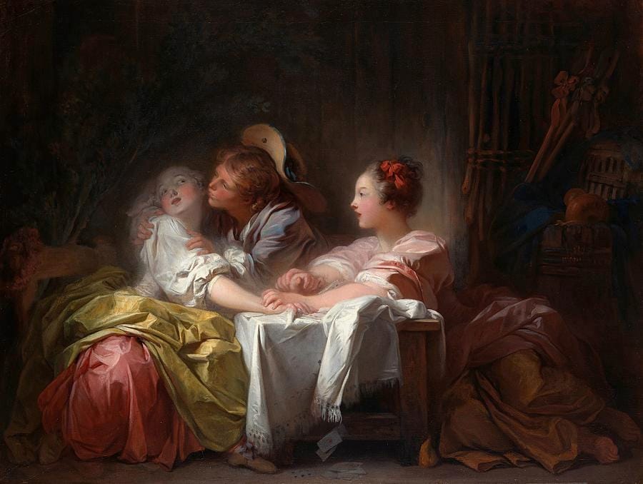 The Stolen Kiss by Jean-Honoré Fragonard