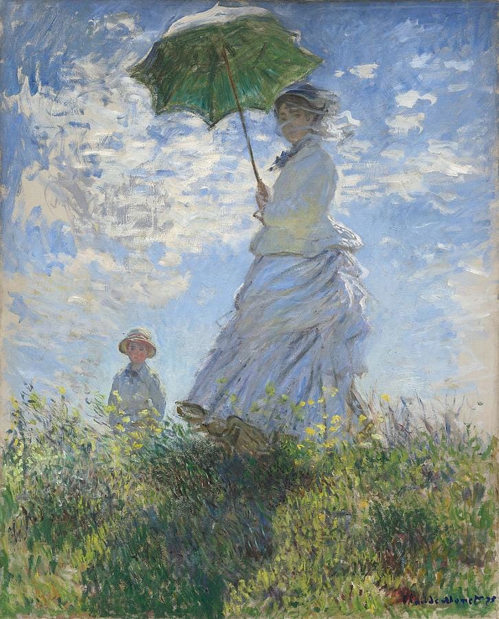 Woman with a Parasol by Claude Monet