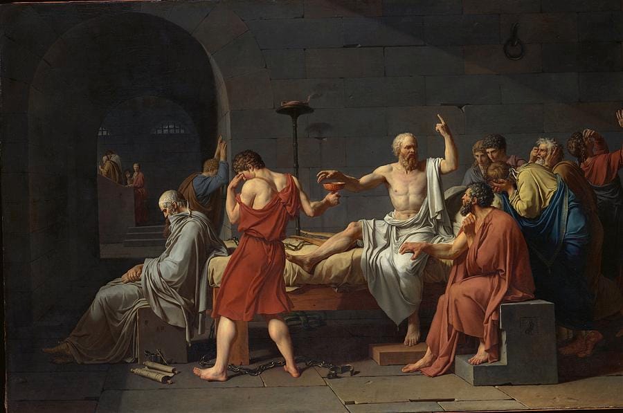 The Death of Socrates by Jacques-Louis David
