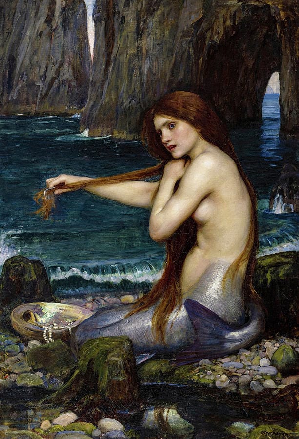 A Mermaid — John William Waterhouse, 1900 (Royal Academy of Arts, London)
