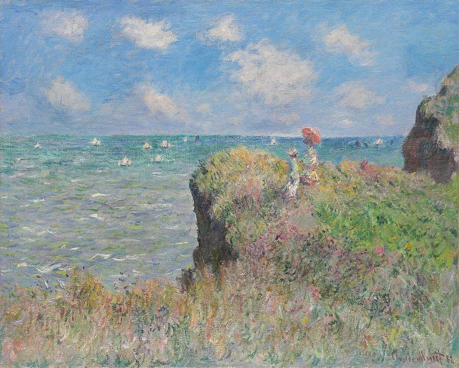The Cliff Walk at Pourville by Claude Monet