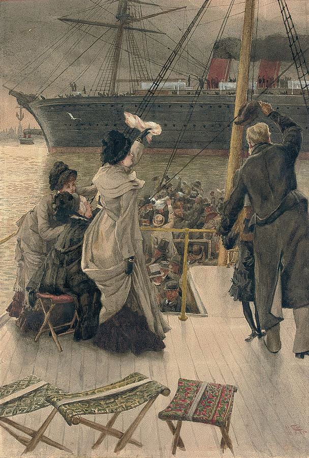 Goodbye, on the Mersey by James Tissot