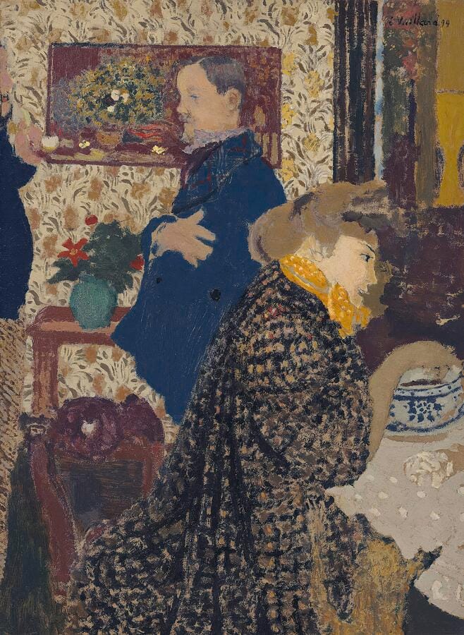Misia and Vallotton at Villeneuve by Édouard Vuillard