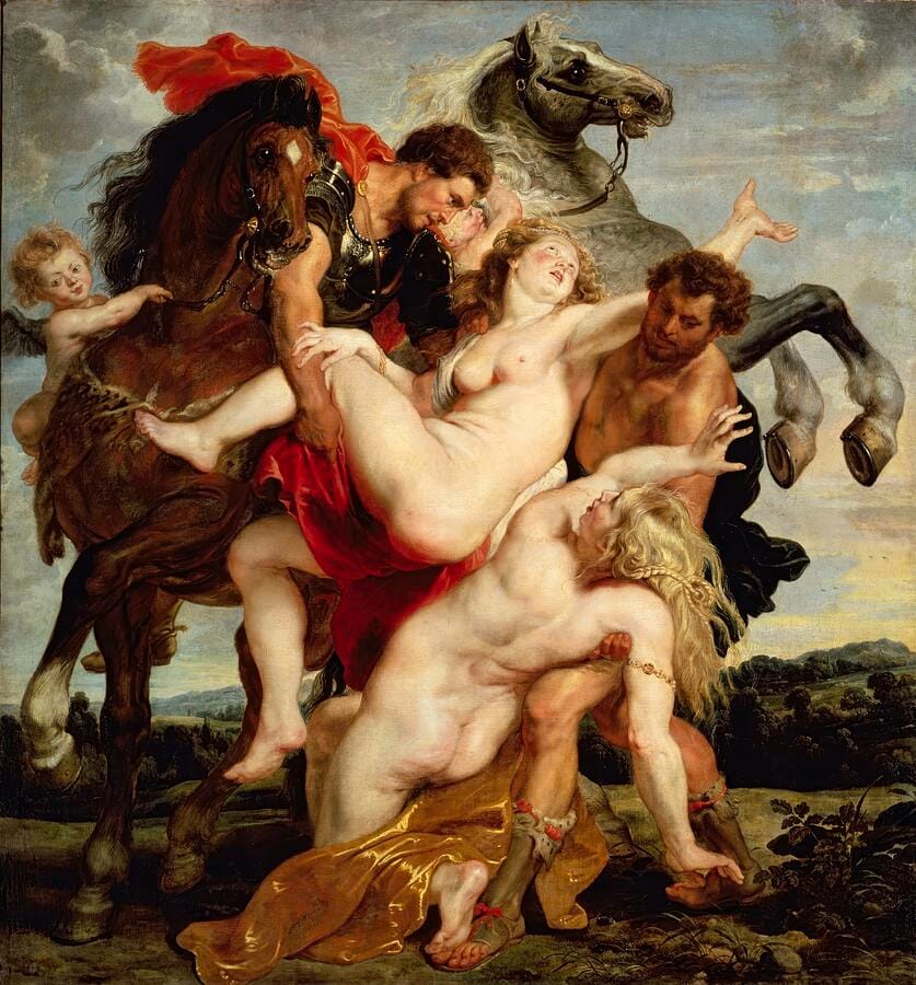 The Rape of the Daughters of Leucippus by Peter Paul Rubens