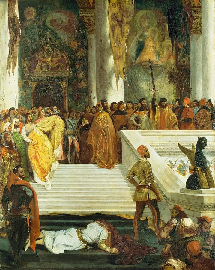 The Execution of the Doge Marino Faliero by Eugène Delacroix