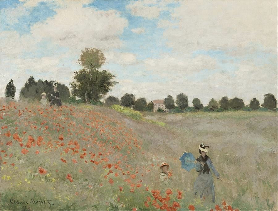 The Poppy Field by Claude Monet