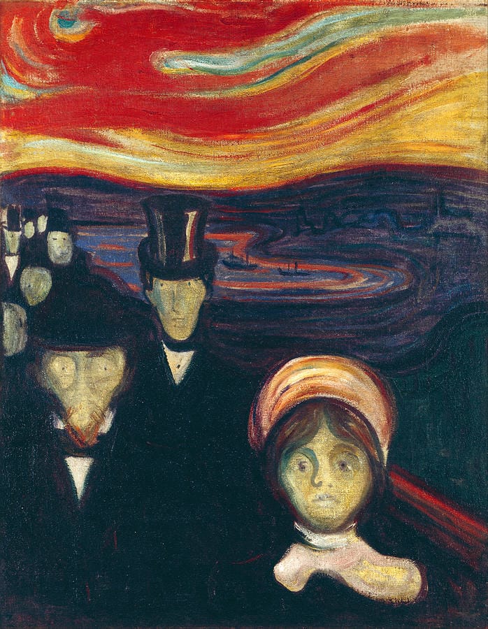 Anxiety by Edvard Munch