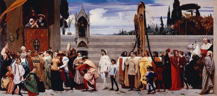 Cimabue’s Madonna Carried in Procession by Frederic Leighton