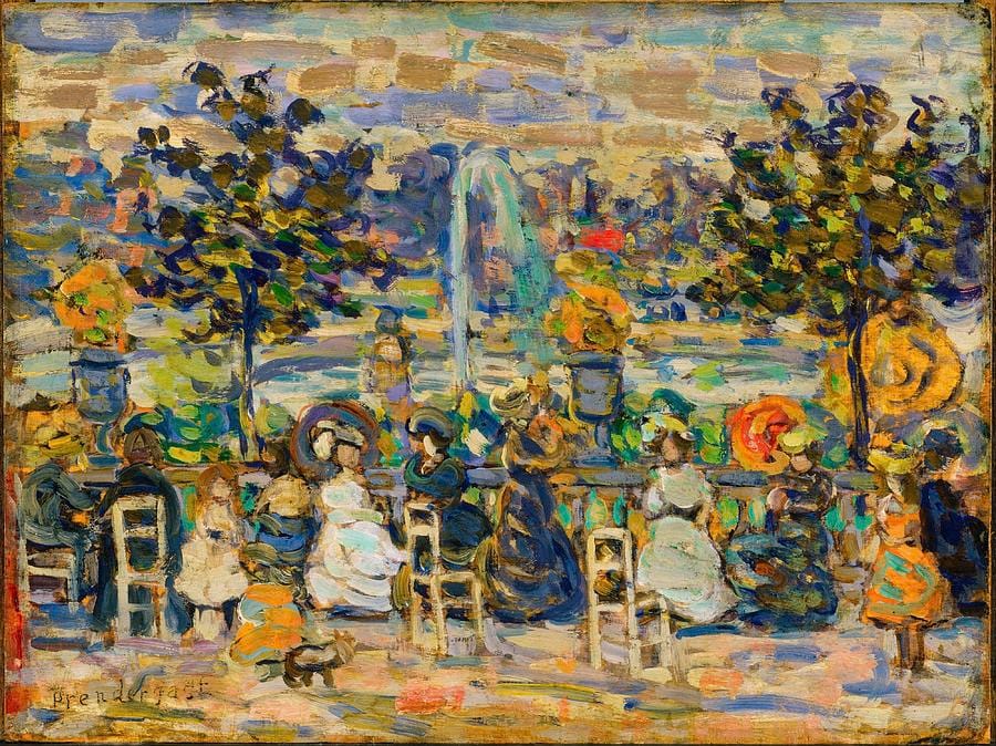 In the Luxembourg Gardens by Maurice Prendergast