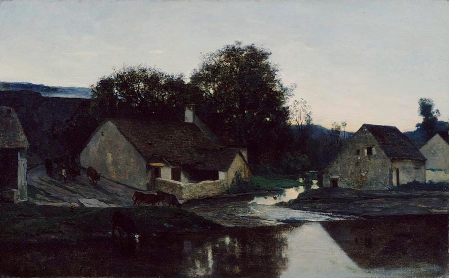 The Hamlet of Optevoz by Charles-François Daubigny