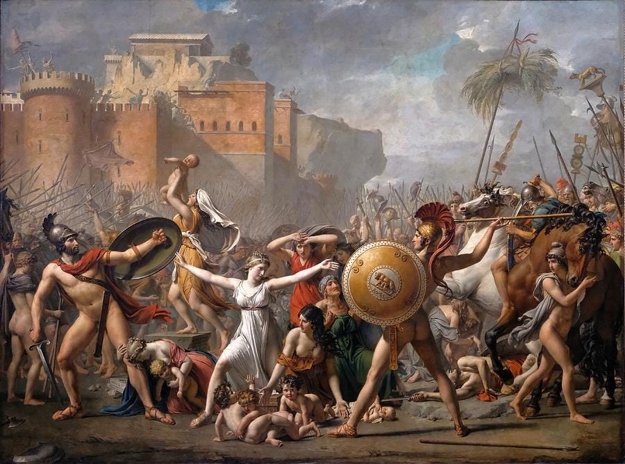 The Intervention of the Sabine Women by Jacques-Louis David