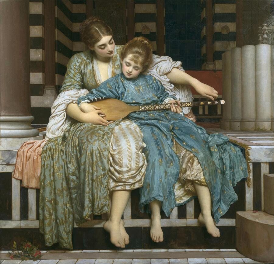 The Music Lesson by Frederic Leighton