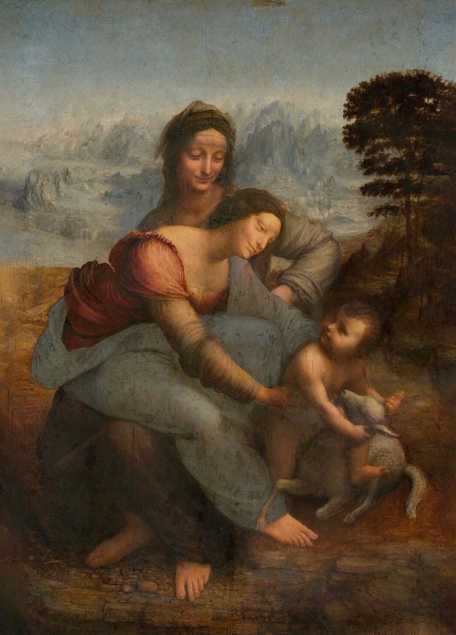 The Virgin and Child with Saint Anne by Leonardo da Vinci