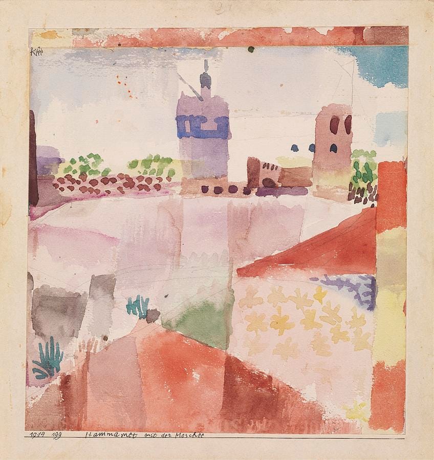 Hammamet with Its Mosque by Paul Klee