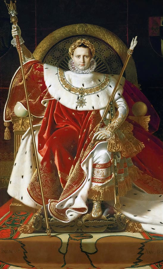 Napoleon I on His Imperial Throne by Jean-Auguste-Dominique Ingres
