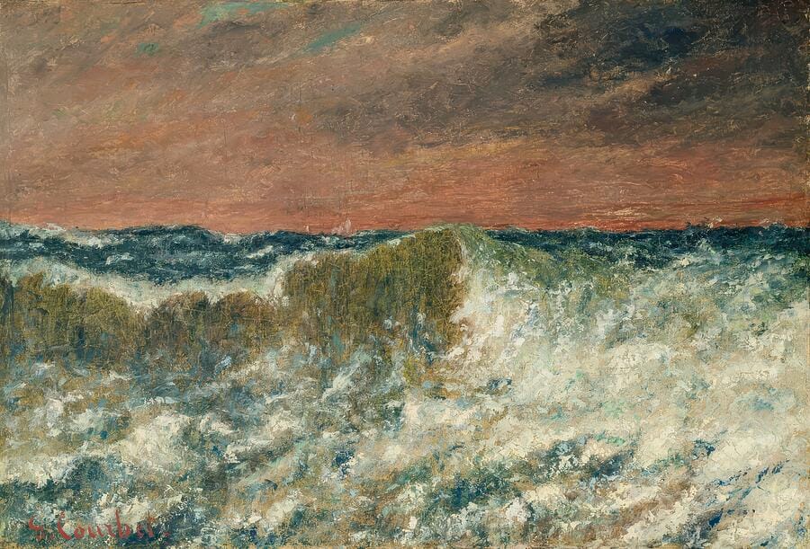 The Wave (La Vague) — Gustave Courbet, c. 1869