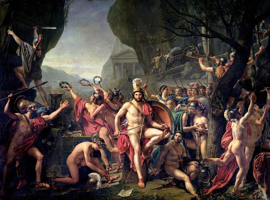 Leonidas at Thermopylae by Jacques-Louis David