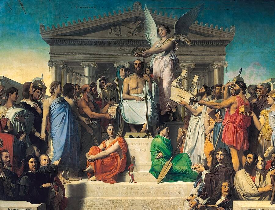 The Apotheosis of Homer by Jean-Auguste-Dominique Ingres