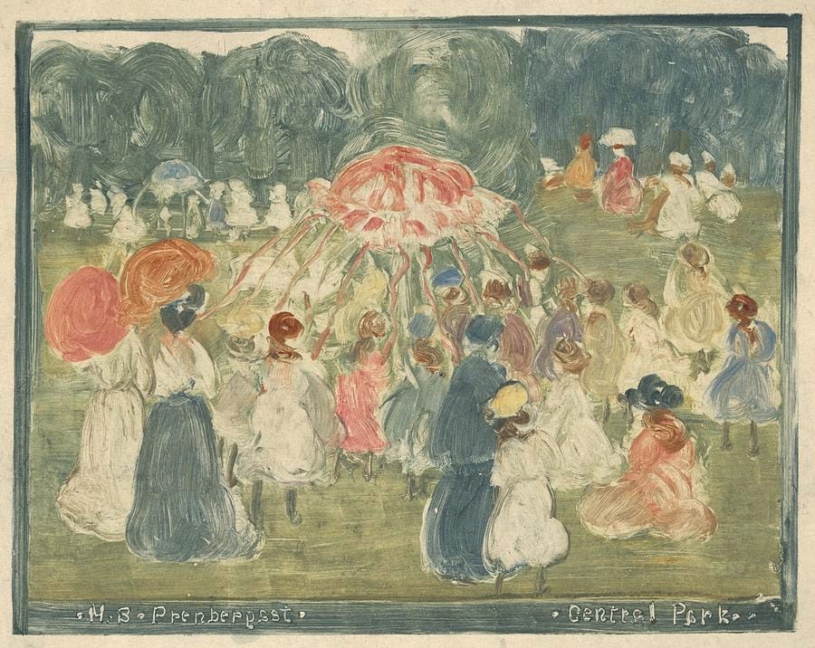 Central Park by Maurice Prendergast