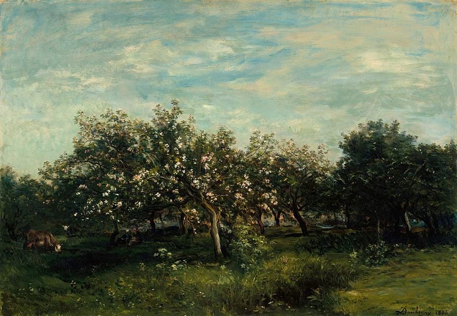 Apple Blossoms by Charles-François Daubigny