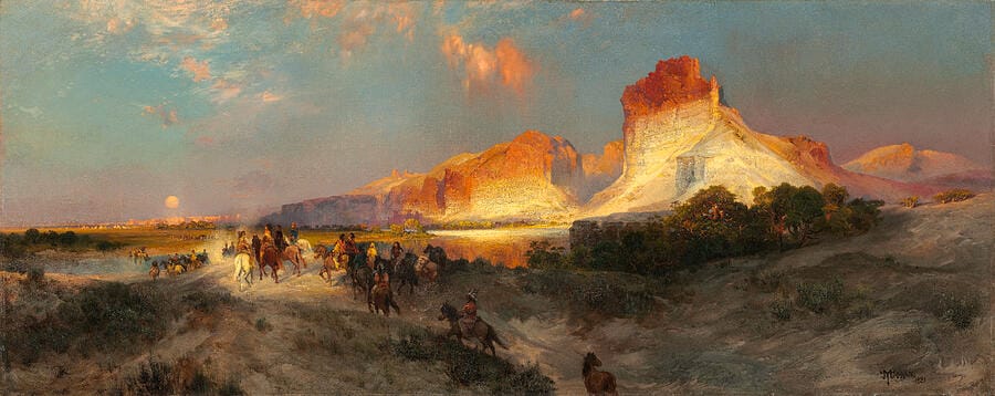 Green River Cliffs, Wyoming by Thomas Moran