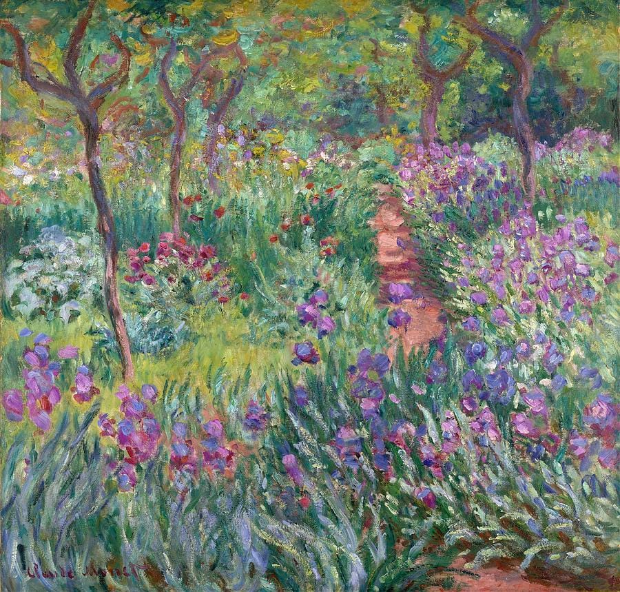 The Artist's Garden at Giverny by Claude Monet