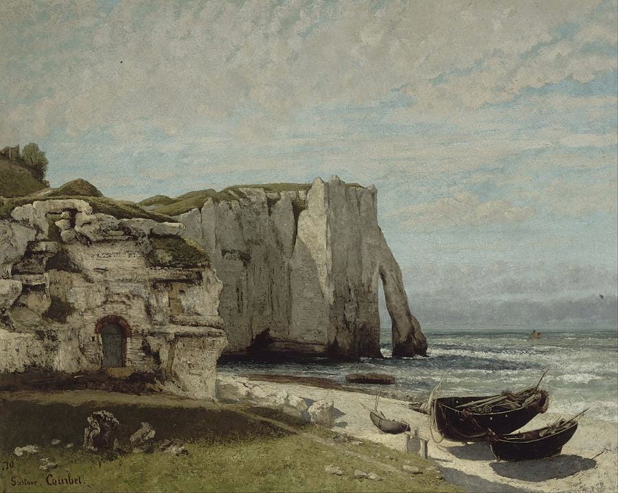 The Cliffs at Étretat after the Storm by Gustave Courbet