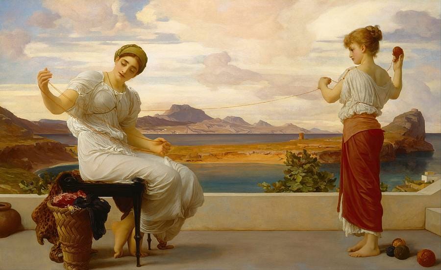 Winding the Skein by Frederic Leighton