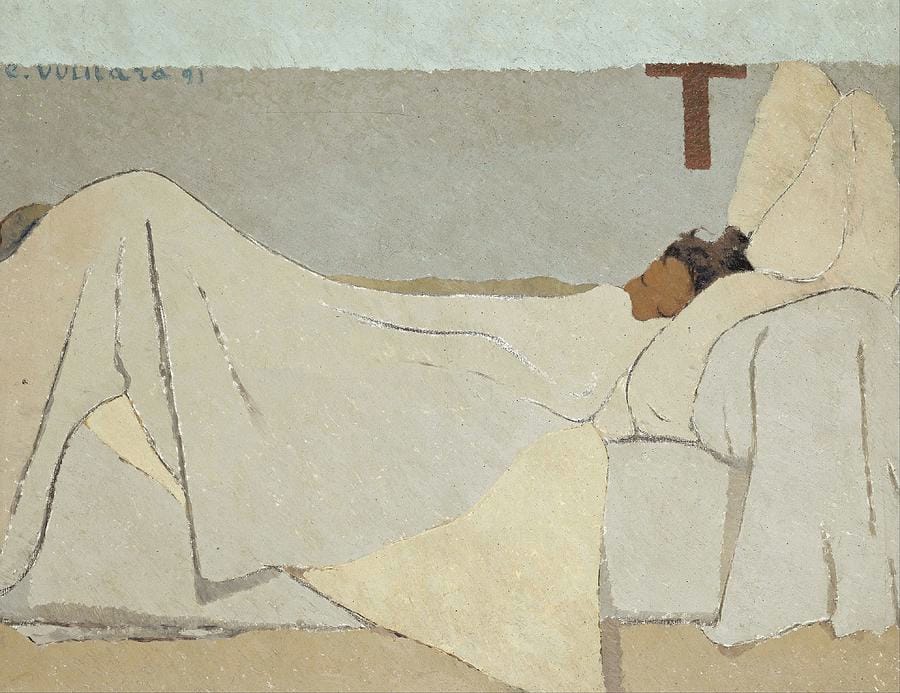 In Bed by Édouard Vuillard