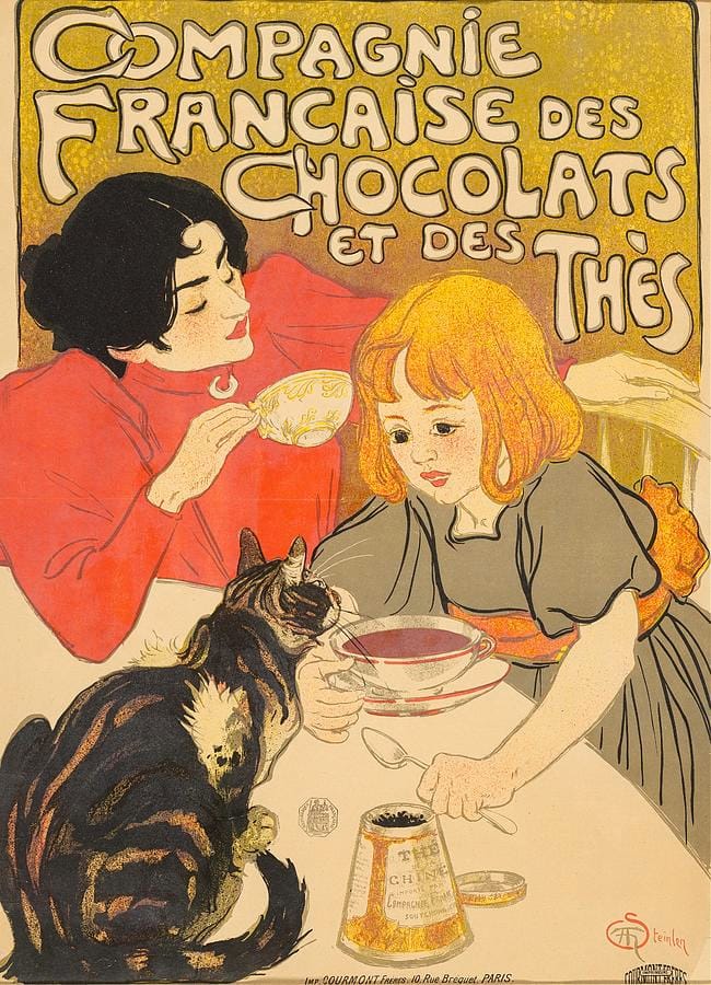 Compagnie Française des Chocolats et des Thés by Théophile Alexandre Steinlen