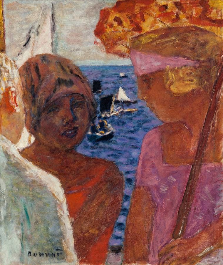 Conversation à Arcachon by Pierre Bonnard