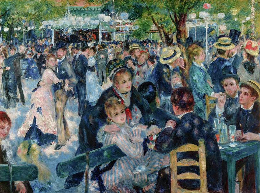 Dance at Le Moulin de la Galette by Pierre-Auguste Renoir