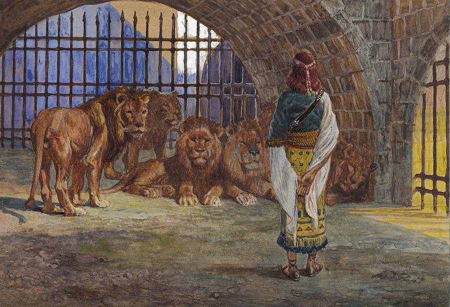 Daniel in the Lions’ Den by James Tissot