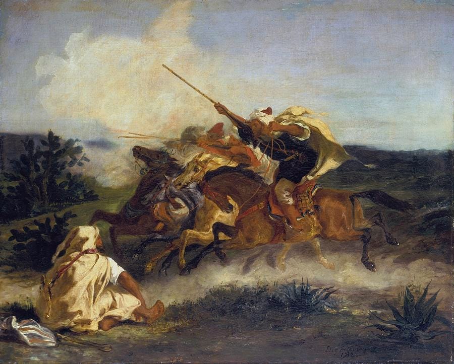 Fantasia Arabe by Eugène Delacroix